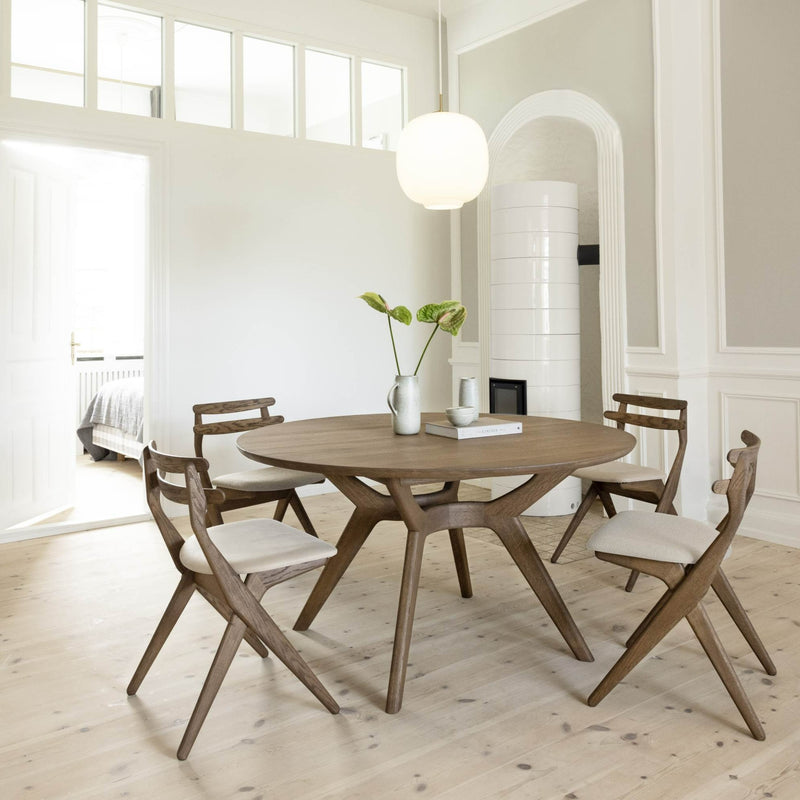 AMELIA Round  Solid Wood Dining Table - Danish Design - Kristensen Kristensen  Milola