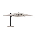 ARIES Outdoor Parasol in Charcoal/Natural - Bizzotto | Milola