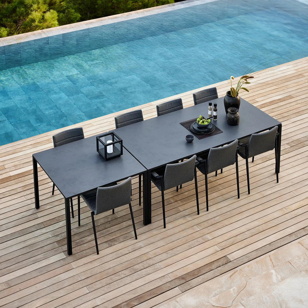 CORE - Outdoor Dining Armchair in grey - Stackable - Cane-Line | Milola