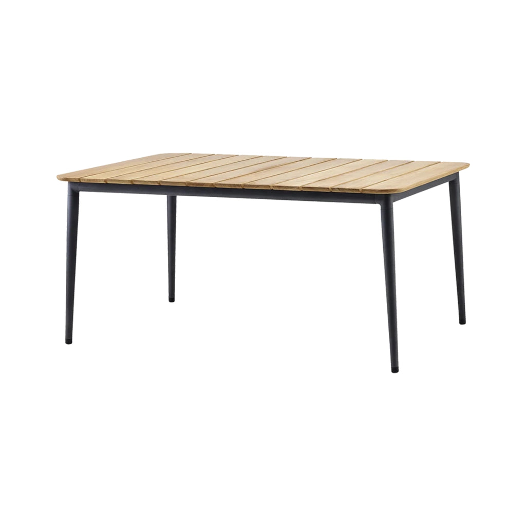 CORE Large Outdoor Dining Table - Teak & Aluminium