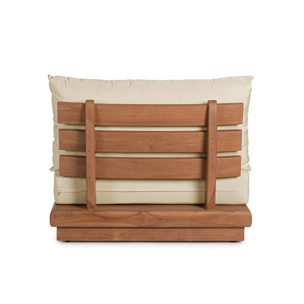 DELGADA Modular Outdoor Sofa in Teak - Bizzotto | Milola
