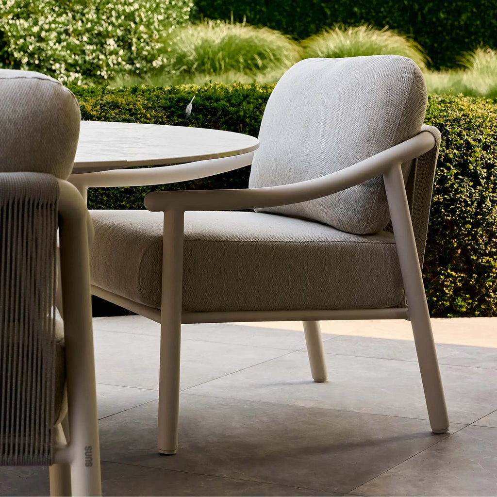 ITZA Low Dining Chair in Camel Sand - SUNS | Milola