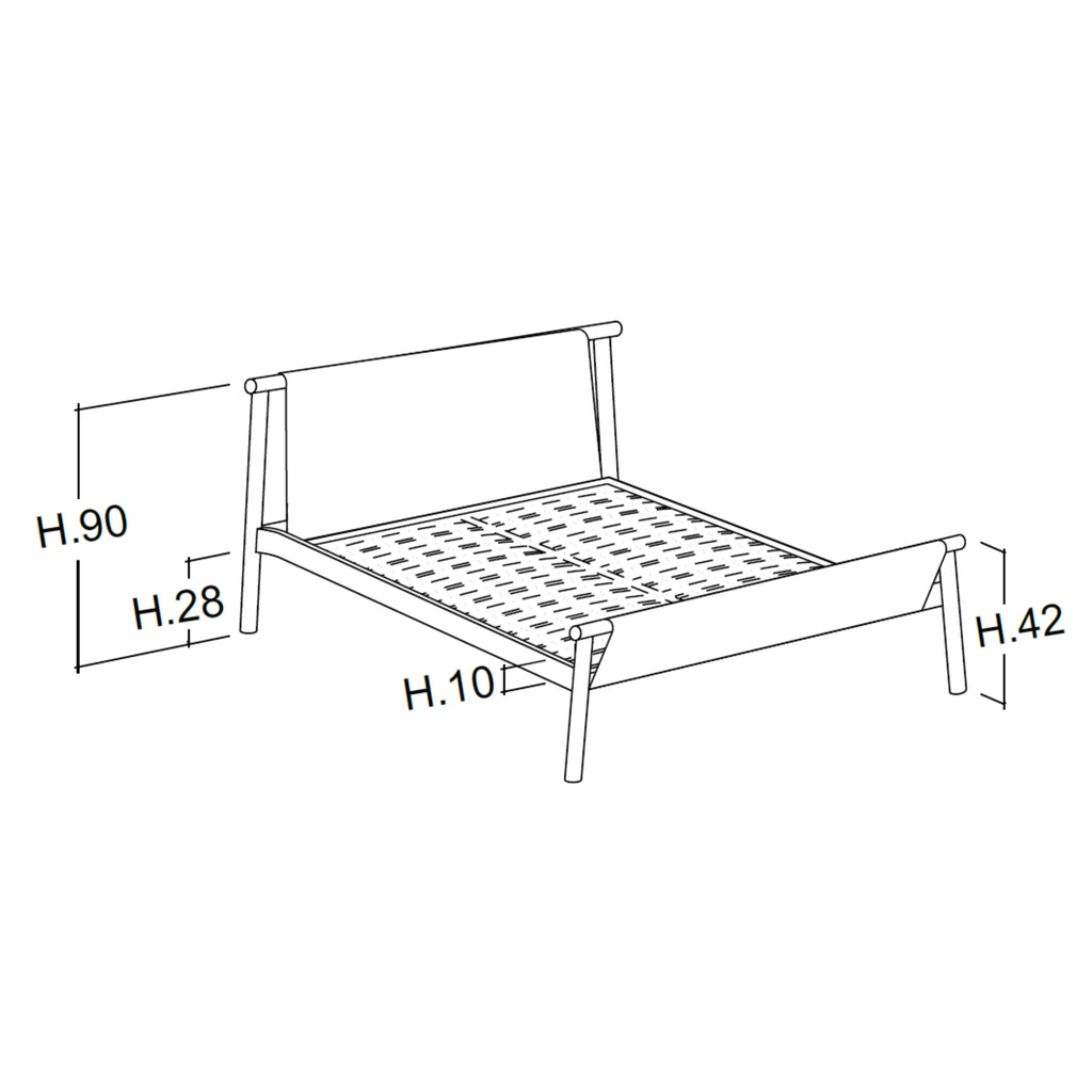 JACK-E Wooden Bed