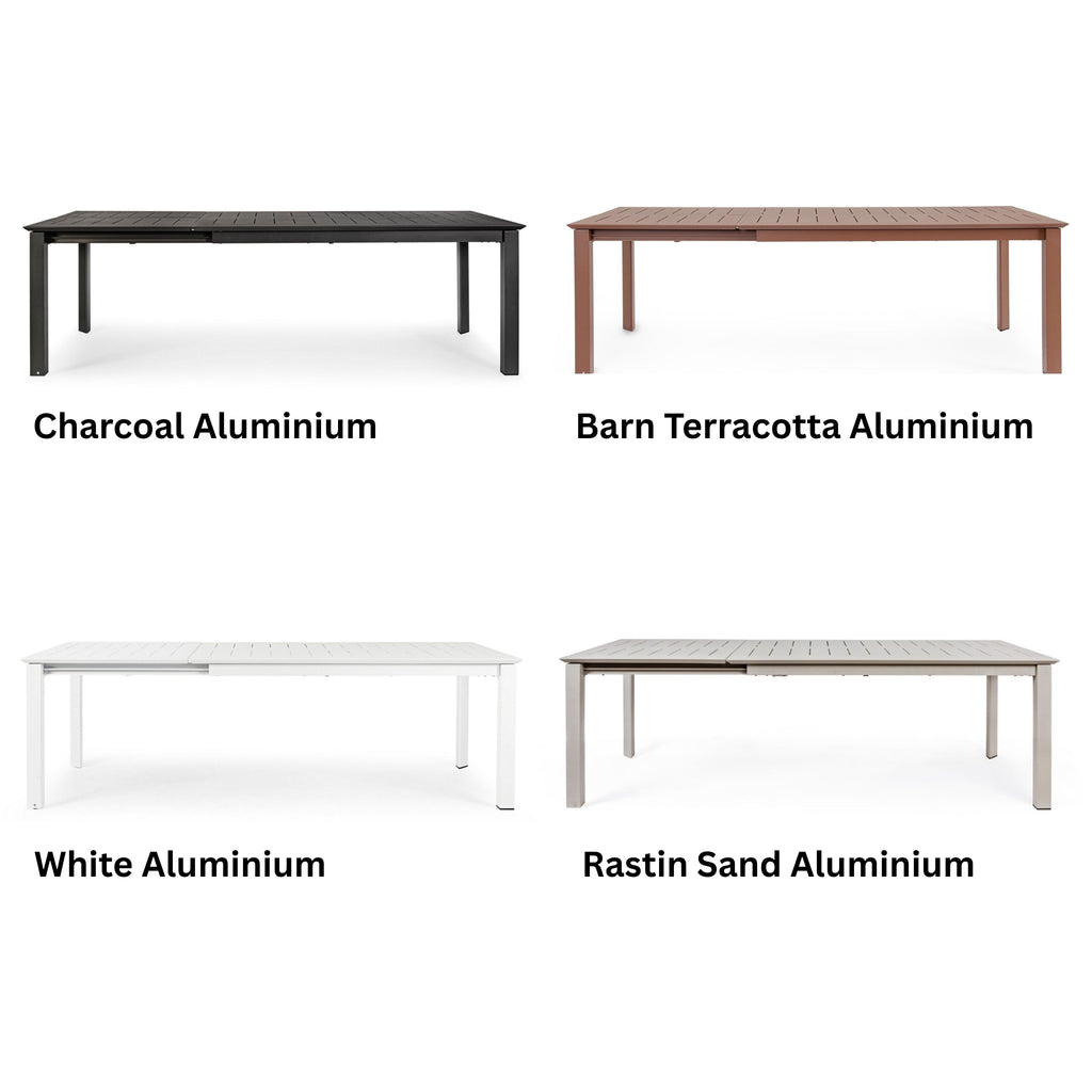 KONNOR Outdoor Extendable Dining Table Set Collage -Bizzotto | Milola