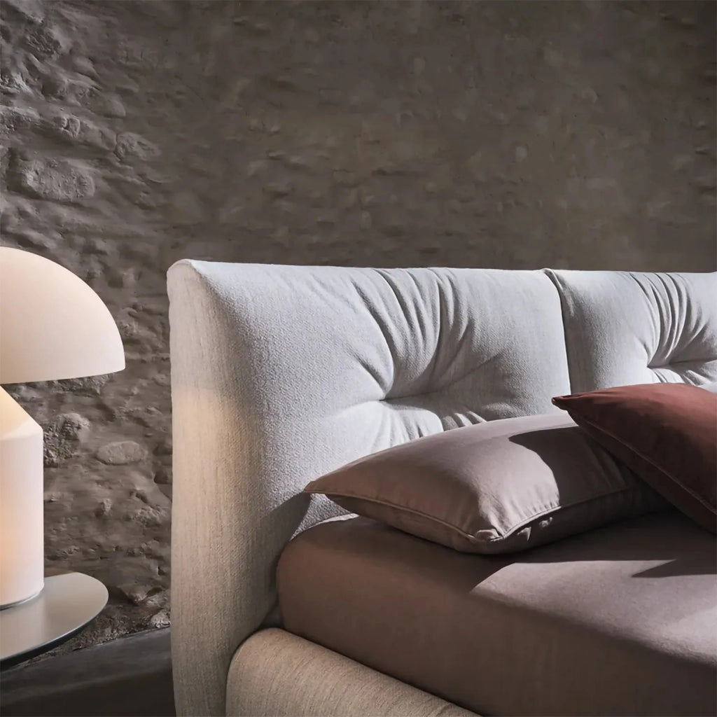 KUMO H.28 Bed in Beige Sahara Col. 017 - Twils | Milola