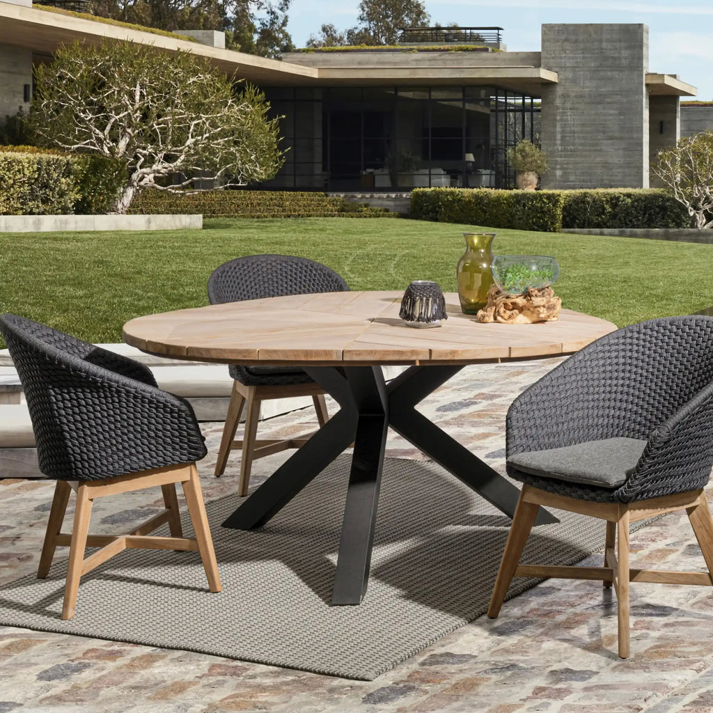 PALMDALE Outdoor Table in Carbon - Bizzotto | Milola