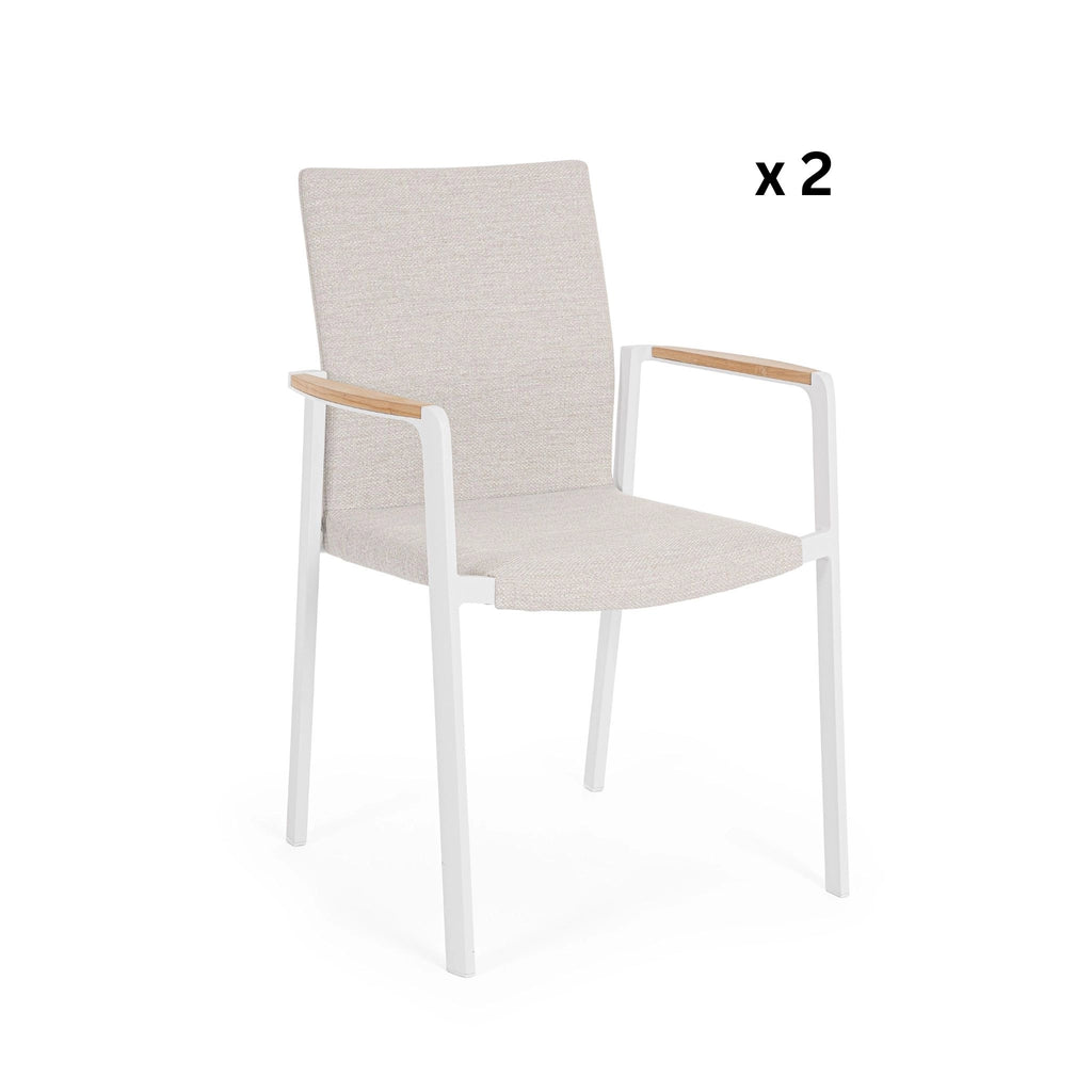 Set of 2 JALISCO Outdoor Dining chairs - OUTLET
