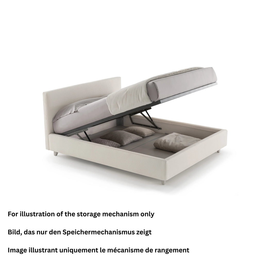 KUMO H.28 Bed in Beige Sahara Col. 017 - Twils | Milola