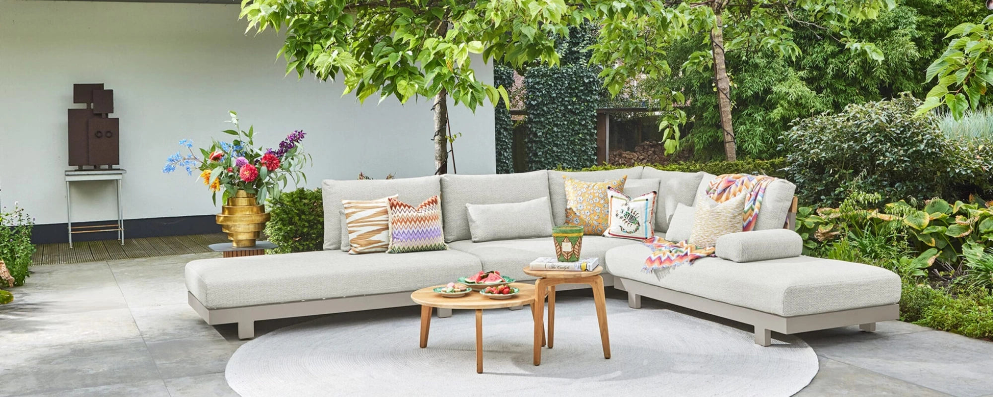 PESARO 2 in 1 Grey Outdoor Sofa