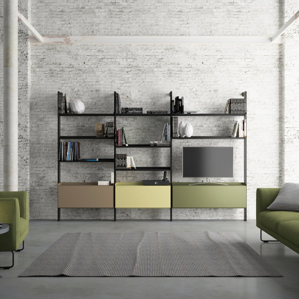 SCALA-Metal-Shelving-Unit-Living Room-Müller | Milola